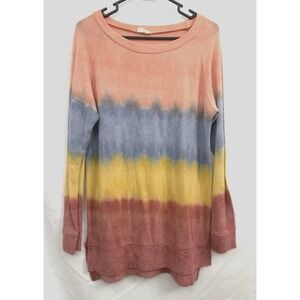 143 Story By Line Up Ombre‎ Sweater Women's M Pastel Colors Long Sleeve